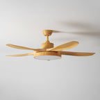 Bronx 52 Inch Ceiling Fan with LED Light Remote Control Modern Bedroom Living Room — Black White