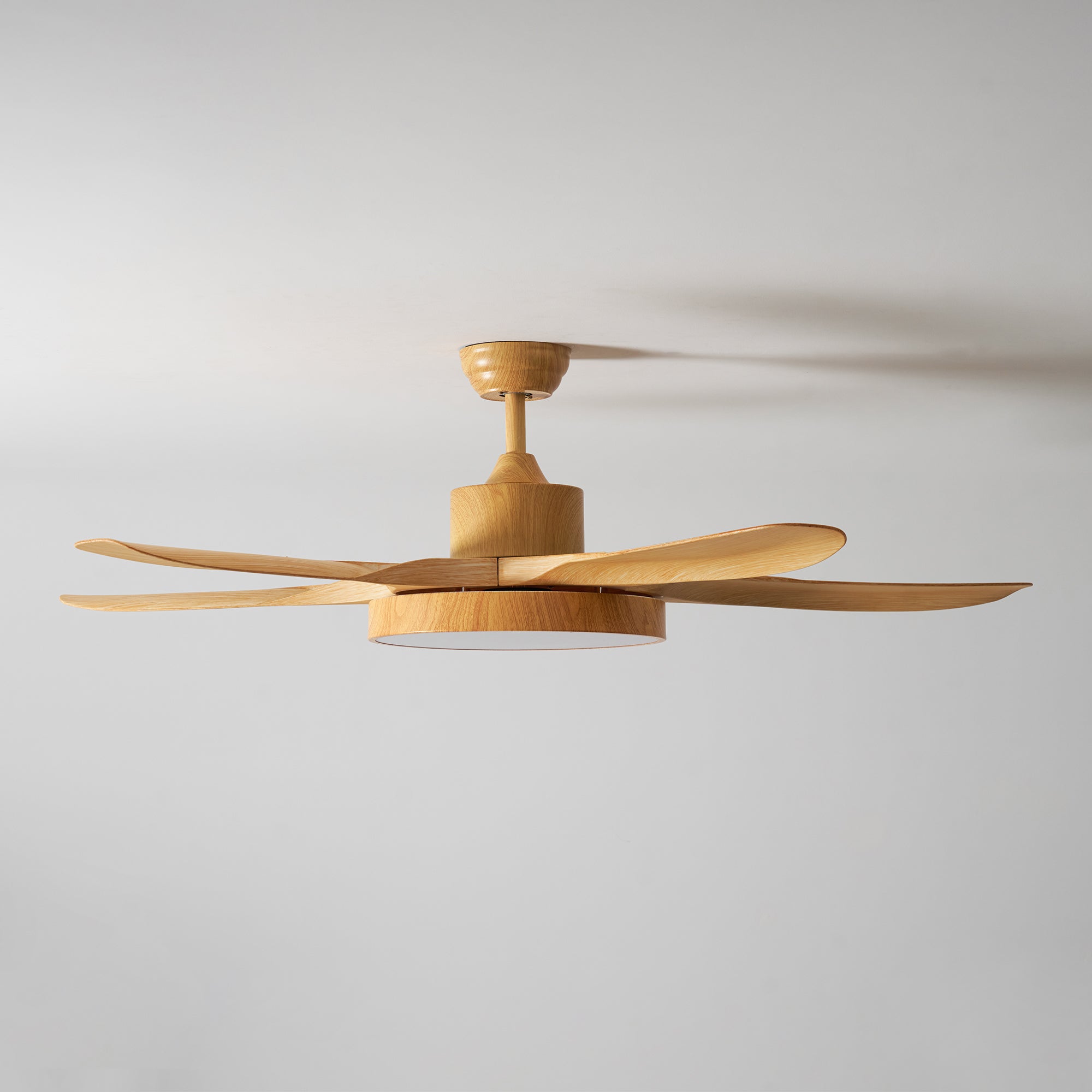 Bronx 52 Inch Ceiling Fan with LED Light Remote Control Modern Bedroom Living Room — Black White