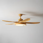 Bronx 52 Inch Ceiling Fan with LED Light Remote Control Modern Bedroom Living Room — Black White