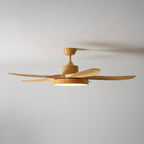 Bronx 52 Inch Ceiling Fan with LED Light Remote Control Modern Bedroom Living Room — Black White