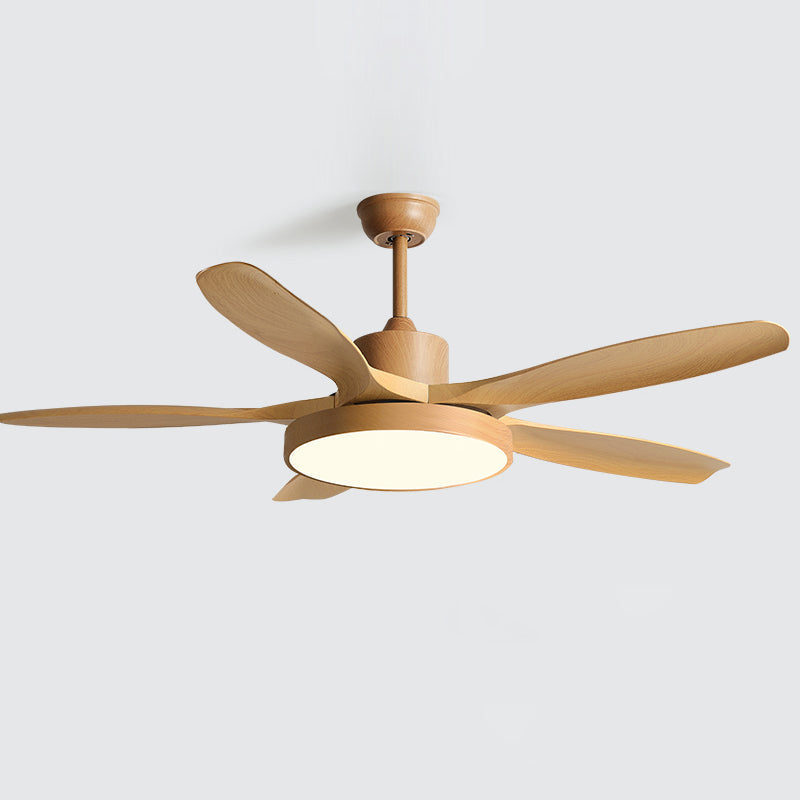 Bronx 52 Inch Ceiling Fan with LED Light Remote Control Modern Bedroom Living Room — Black White