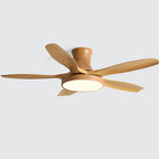 Bronx 52 Inch Ceiling Fan with LED Light Remote Control Modern Bedroom Living Room — Black White
