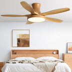 Bronx 52 Inch Ceiling Fan with LED Light Remote Control Modern Bedroom Living Room — Black White