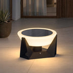 RIRZ HALO Solar Outdoor Floor Lamp LED Warm White Patio Garden Poolside — 18cm 28cm 38cm