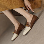 Designer Leather Slip-On Loafers for Women