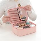 ravel Makeup Bag Organizer with Compartments & Brush Holder