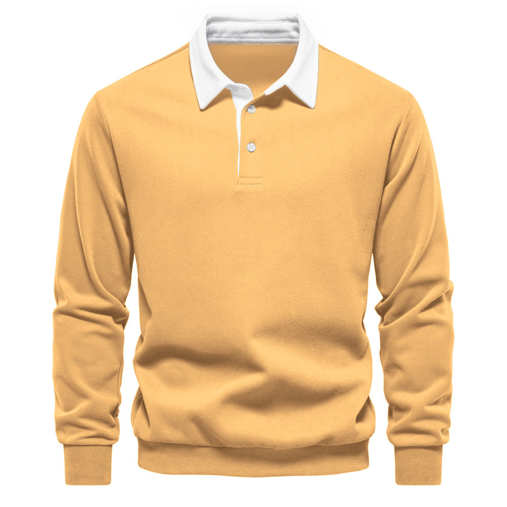 Amazirhub | Men’s Long Sleeve Polo Sweatshirt