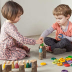 Grapat Colorful Nins Rings and Coins Sorting Game