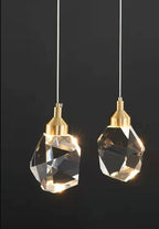 Crystal Rocks K9 Pendant Wall Light Minimalist Bedroom Living Room Office
