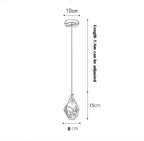 Crystal Rocks K9 Pendant Wall Light Minimalist Bedroom Living Room Office