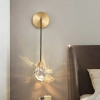 Crystal Rocks K9 Pendant Wall Light Minimalist Bedroom Living Room Office