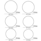 Full Moon LED Wall Lamp Dimmable 3-Step Artistic Bedroom Living Room — 9 to 15 Inch Sets