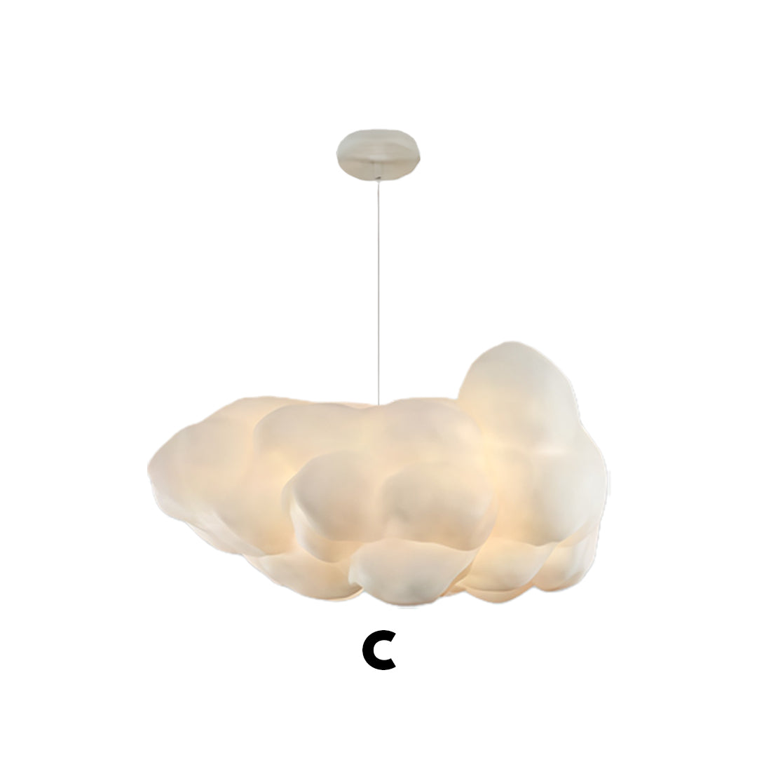 Cloud Pendant Light Modern 3D Design Fabric LED Ceiling Bedroom Living Room — Single to Sets of 8
