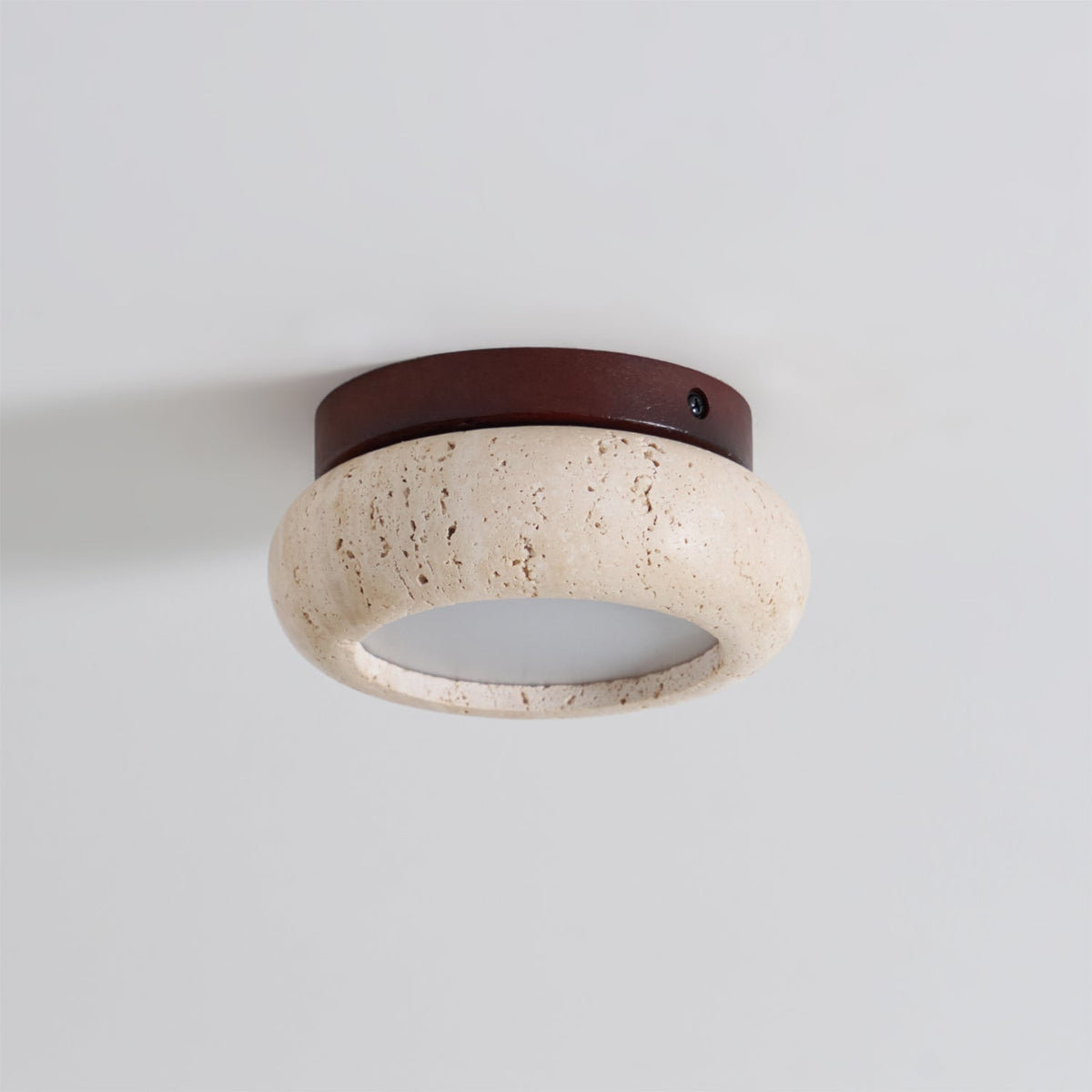 Astra Ceiling Light Mini Donut Travertine