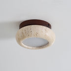 Astra Ceiling Light Mini Donut Travertine