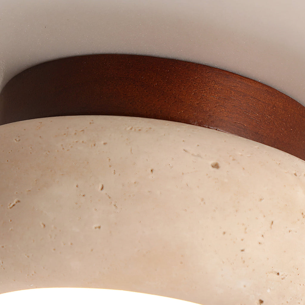 Astra Ceiling Light Mini Donut Travertine