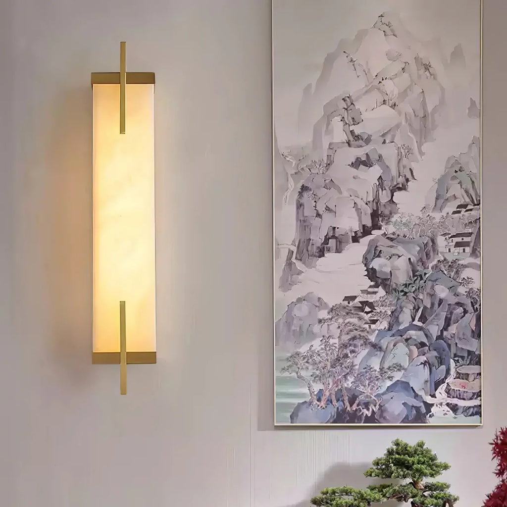 Zenith Elegant Alabaster Wall Light