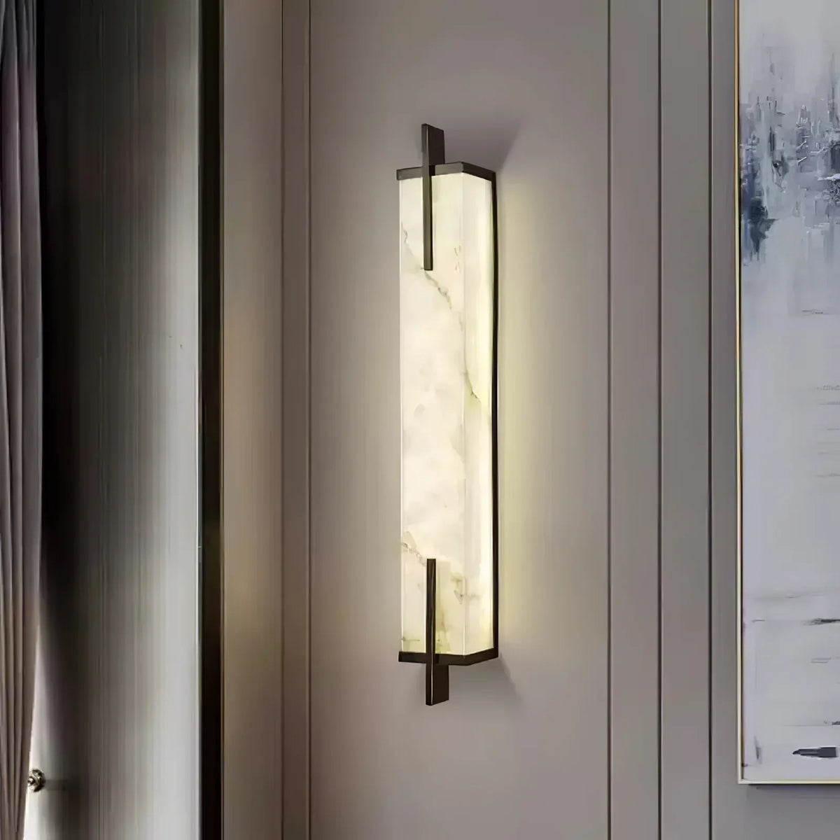 Zenith Elegant Alabaster Wall Light
