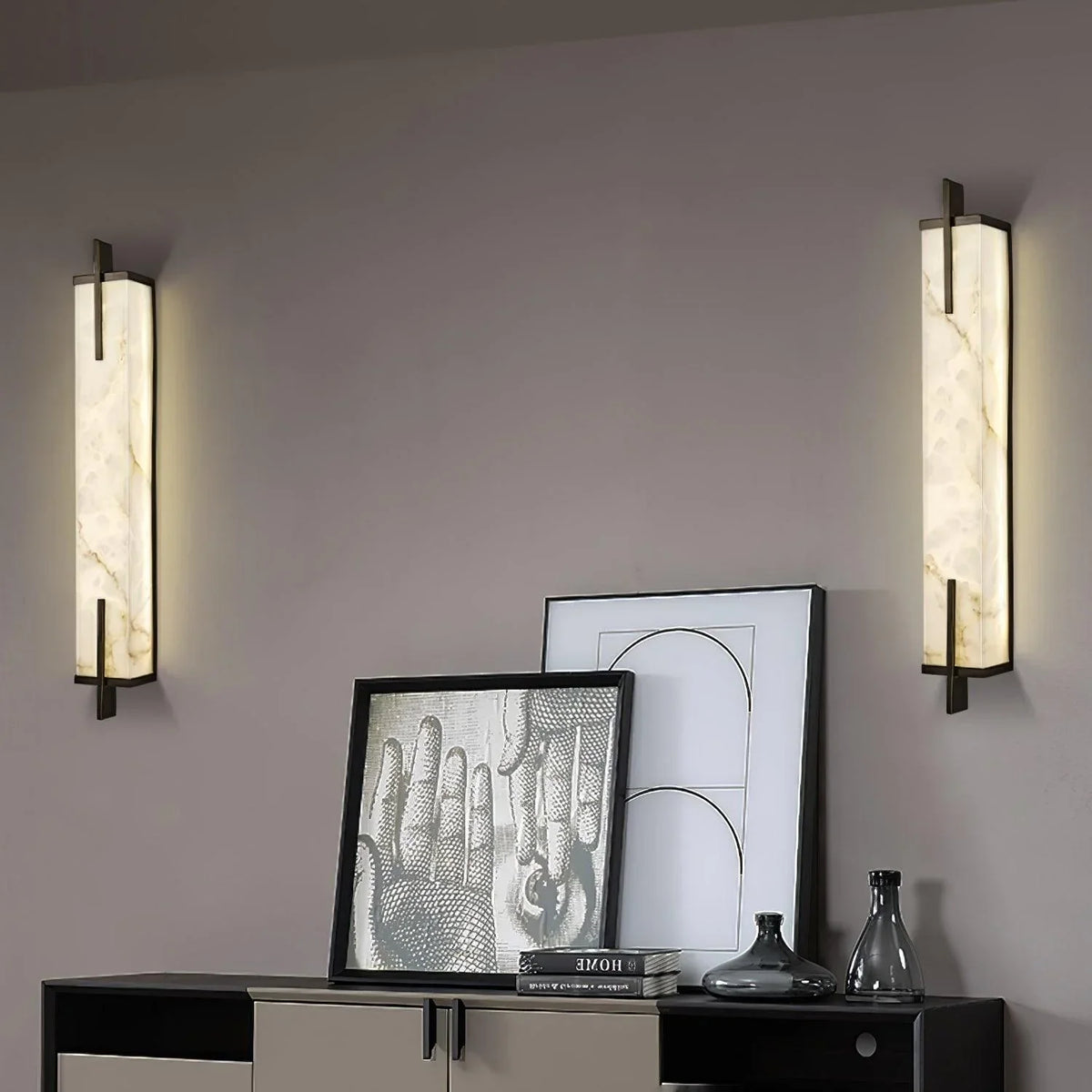 Zenith Elegant Alabaster Wall Light