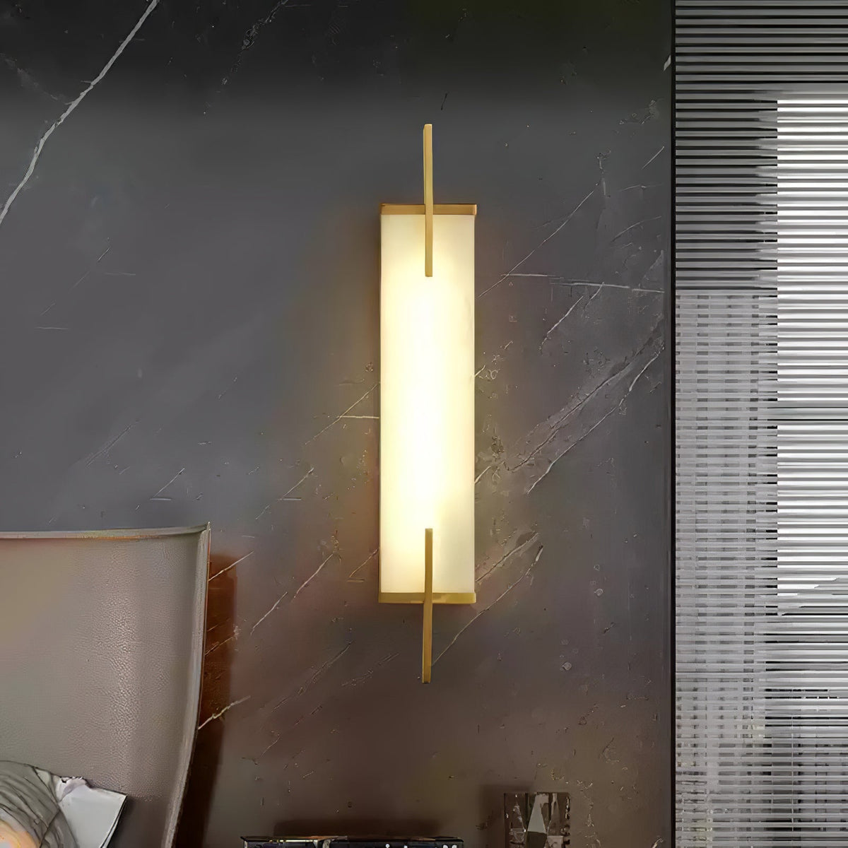 Zenith Elegant Alabaster Wall Light
