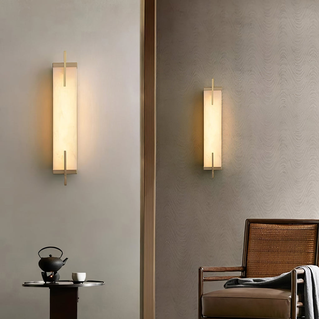 Zenith Elegant Alabaster Wall Light
