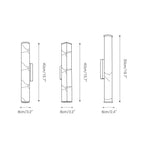 Callisto Alabaster Wall Sconce Natural Stone LED Luxury Bedroom Living Room — 5 Size and Finish Options
