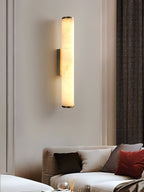 Callisto Alabaster Wall Sconce Natural Stone LED Luxury Bedroom Living Room — 5 Size and Finish Options