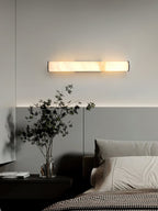 Callisto Alabaster Wall Sconce Natural Stone LED Luxury Bedroom Living Room — 5 Size and Finish Options