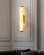 Callisto Alabaster Wall Sconce Natural Stone LED Luxury Bedroom Living Room — 5 Size and Finish Options