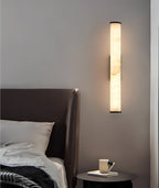Callisto Alabaster Wall Sconce Natural Stone LED Luxury Bedroom Living Room — 5 Size and Finish Options