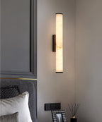 Callisto Alabaster Wall Sconce Natural Stone LED Luxury Bedroom Living Room — 5 Size and Finish Options