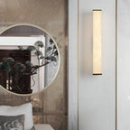 Callisto Alabaster Wall Sconce Natural Stone LED Luxury Bedroom Living Room — 5 Size and Finish Options