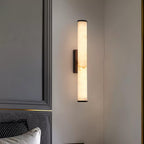 Kristy Alabaster Vertical Cylinder Wall Lamp