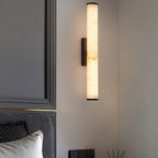 Kristy Alabaster Vertical Cylinder Wall Lamp