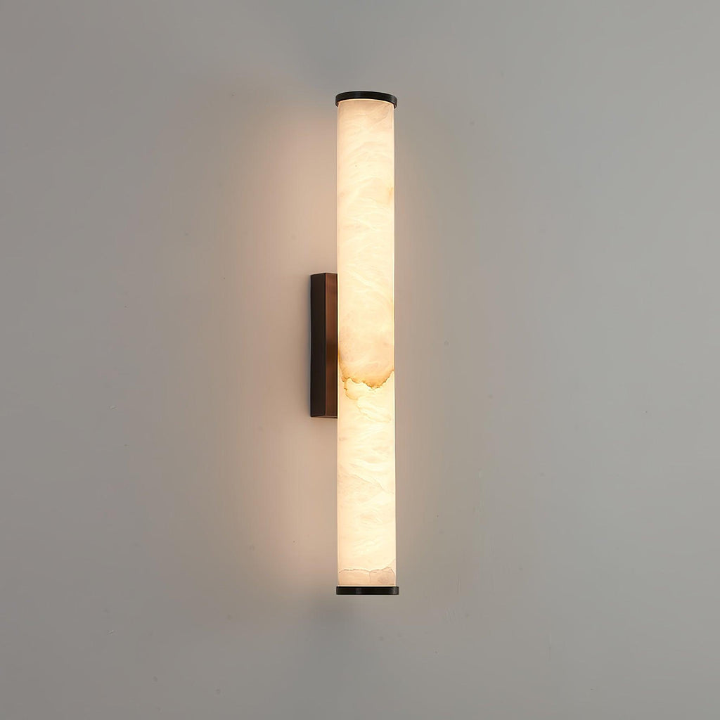 Kristy Alabaster Vertical Cylinder Wall Lamp