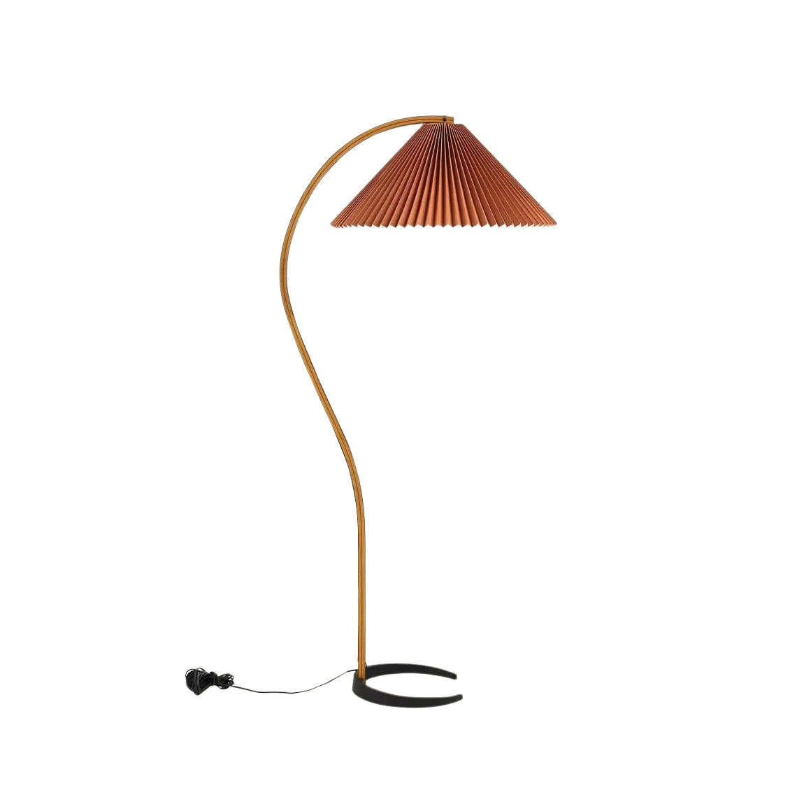 Caprani Arc Floor Lamp Natural Stone Resin LED Warm Light Living Room Bedroom — Multiple Finishes