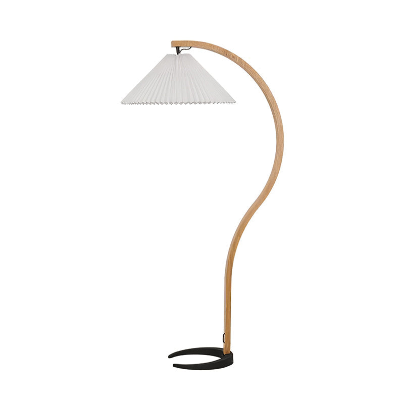 Caprani Arc Floor Lamp Natural Stone Resin LED Warm Light Living Room Bedroom — Multiple Finishes