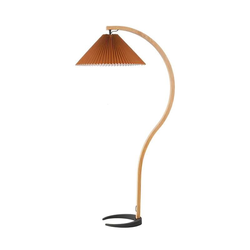Caprani Arc Floor Lamp Natural Stone Resin LED Warm Light Living Room Bedroom — Multiple Finishes