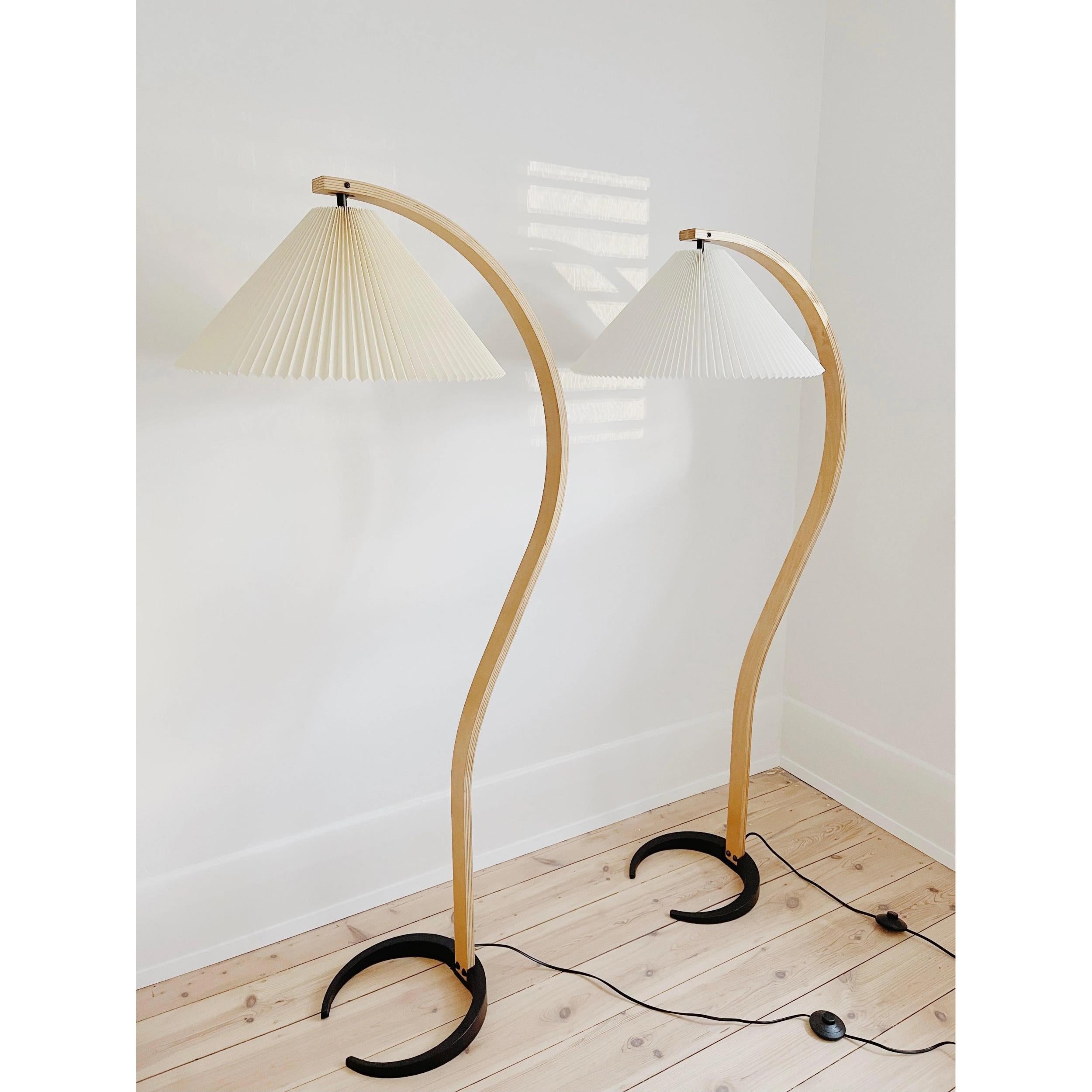 Caprani Arc Floor Lamp Natural Stone Resin LED Warm Light Living Room Bedroom — Multiple Finishes
