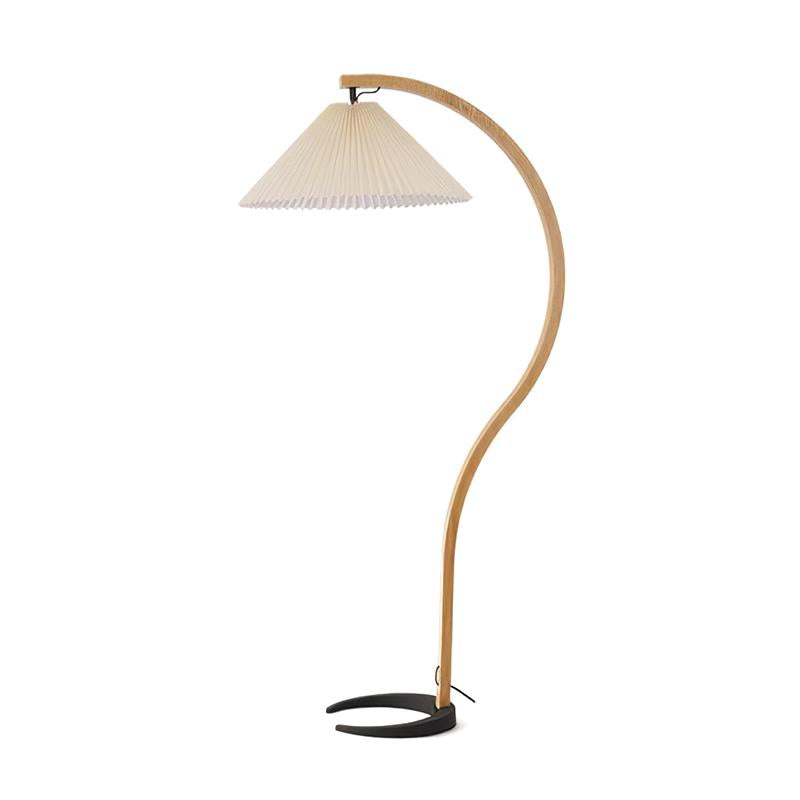 Caprani Arc Floor Lamp Natural Stone Resin LED Warm Light Living Room Bedroom — Multiple Finishes
