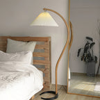 Caprani Arc Floor Lamp Natural Stone Resin LED Warm Light Living Room Bedroom — Multiple Finishes