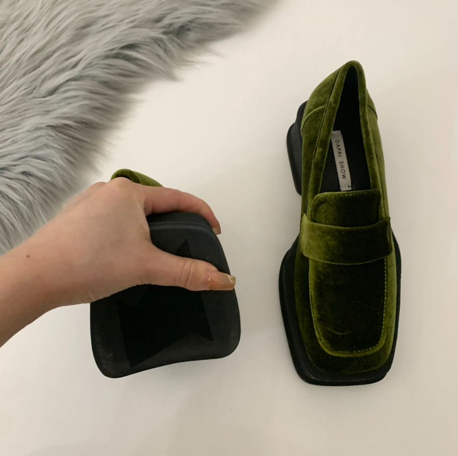 Chunky Platform Suede Casual Women Shoes