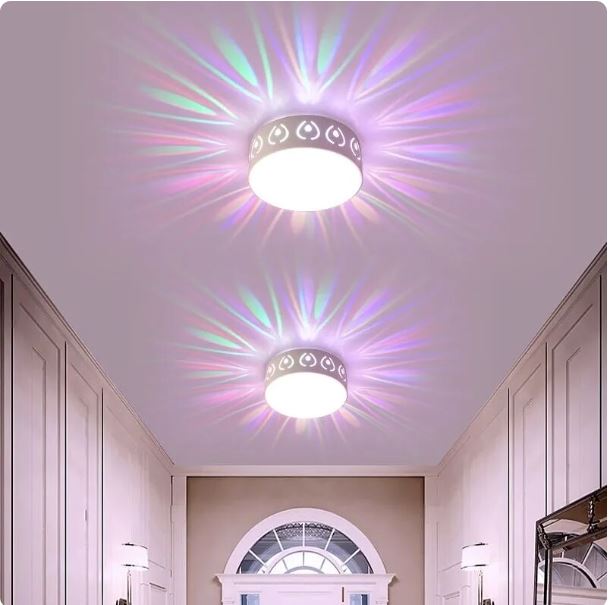 Modern Round LED Flush Mount Ceiling Light Dimmable Bedroom Living Room — Warm Cool Color