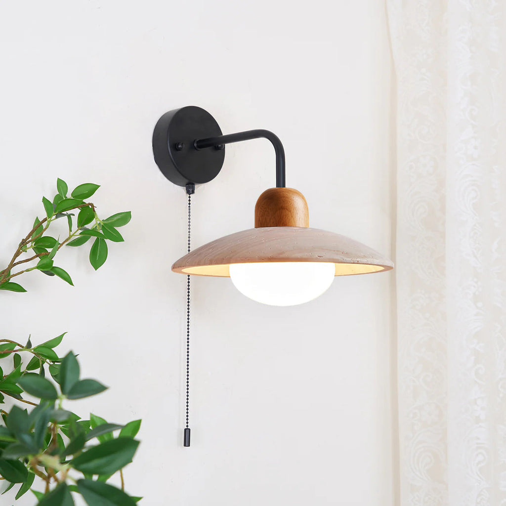 Cavone Travertine Wall Sconce – Elegant Natural Stone Accent Lighting
