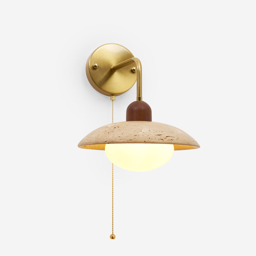 Cavone Travertine Wall Sconce – Elegant Natural Stone Accent Lighting