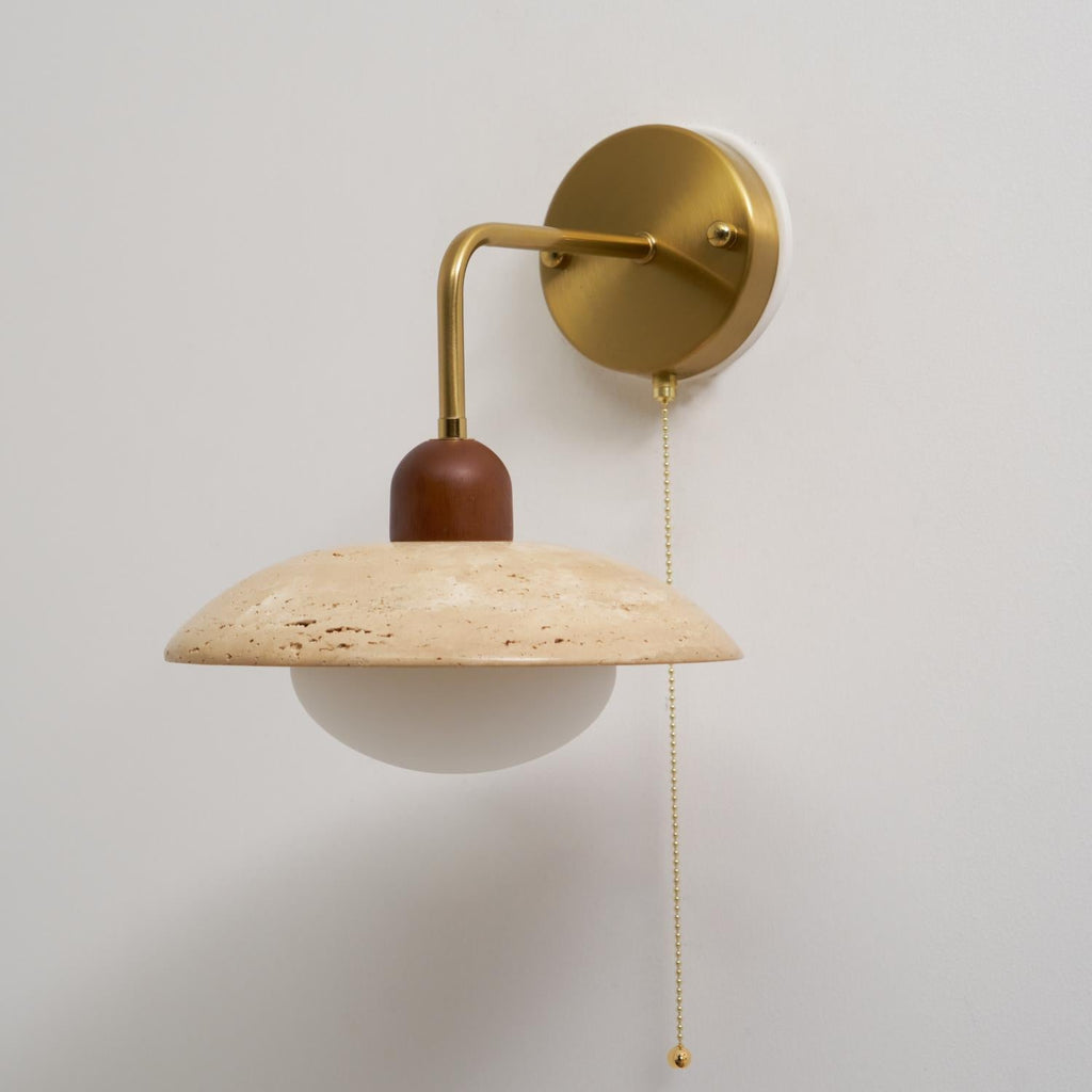 Cavone Travertine Wall Sconce – Elegant Natural Stone Accent Lighting
