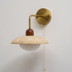 Cavone Travertine Wall Sconce – Elegant Natural Stone Accent Lighting