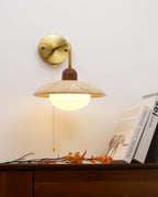 Cavone Travertine Wall Sconce – Elegant Natural Stone Accent Lighting