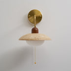 Cavone Travertine Wall Sconce – Elegant Natural Stone Accent Lighting