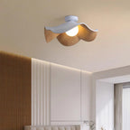 Lanoe Ceiling Light Wood Black&White